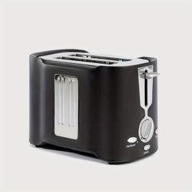 2 Slice Toaster, Quick & Even Results Every Time, Wide Slots Fit Any Size Bread Drop-Down Crumb Tray for Easy Clean Up, Stainless