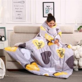Winter Lazy Quilt with Sleeves (Option: 013)
