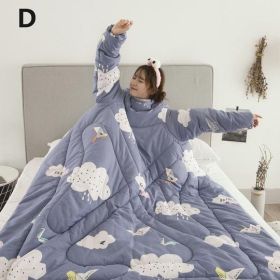 Winter Lazy Quilt with Sleeves (Option: 04)
