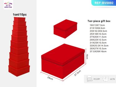 Christmas Ten Piece Gift Box Set (Option: C)