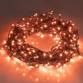 200 LED 66FT Halloween Fairy String Lights, Halloween Decoration Lights With 8 Lighting Modes, Mini String Lights Plug In For Indoor Outdoor Chri (Color: Orange)