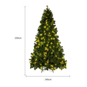 Christmas Tree PVC Artificial Snow Christmas Tree Mall Window Decoration Tree Cedar Christmas Tree Christmas Decoration Supplies (Option: Green230CM)