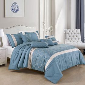 Jimmi 7 Pieces Comforter Set (size: QUEEN)