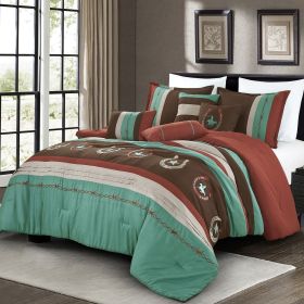 Aulani 7 Pieces Comforter Set (size: KING)