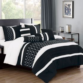 Rosario 7 Pieces Comforter Set (size: KING)