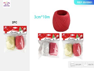 Christmas Pull-up Paper Roll (Option: Gold RedSilver Red Mixed 2PC)